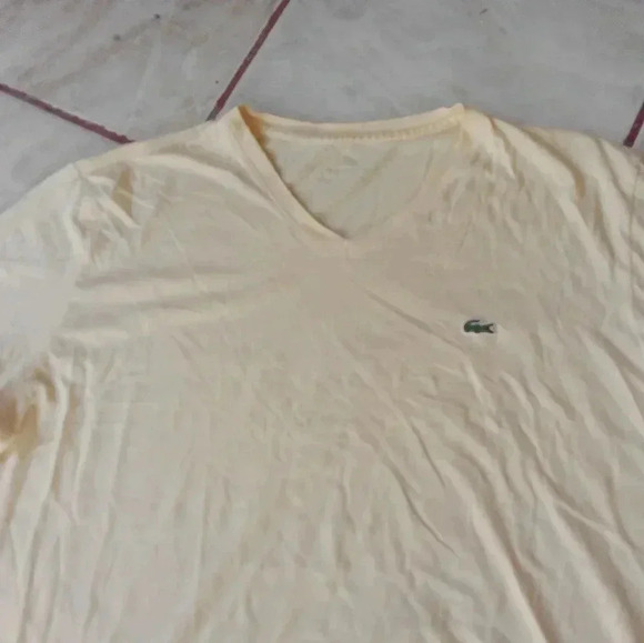 LACOSTE Men’s US Large (France 5) Regular Fit 100% Pima Cotton T-Shirt - Picture 6 of 6